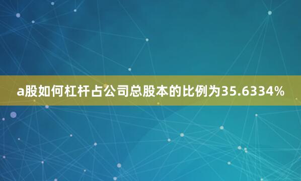 a股如何杠杆占公司总股本的比例为35.6334%